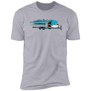 blue and white airstream shirt
