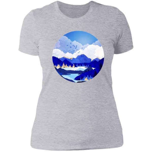 blue lake lady t-shirt