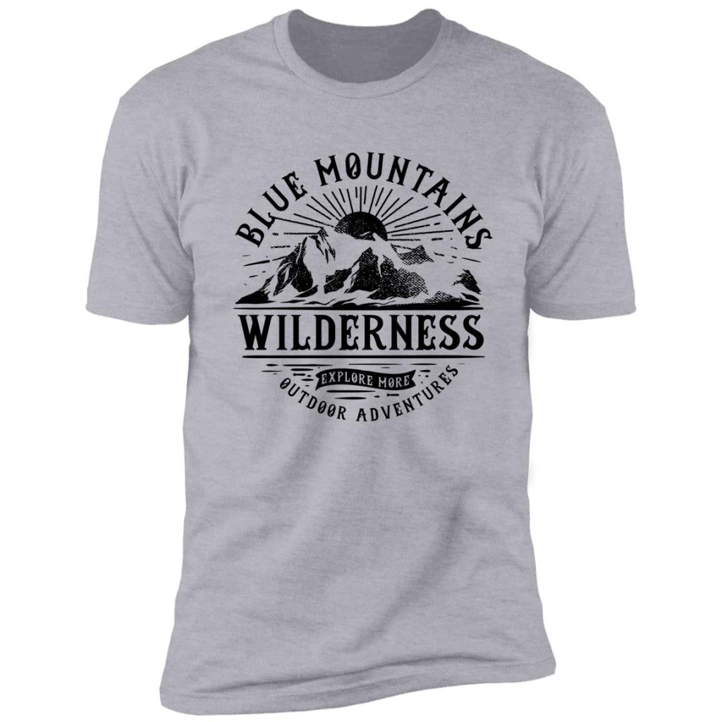 Vinyl Mountains T-shirt Dark Blue