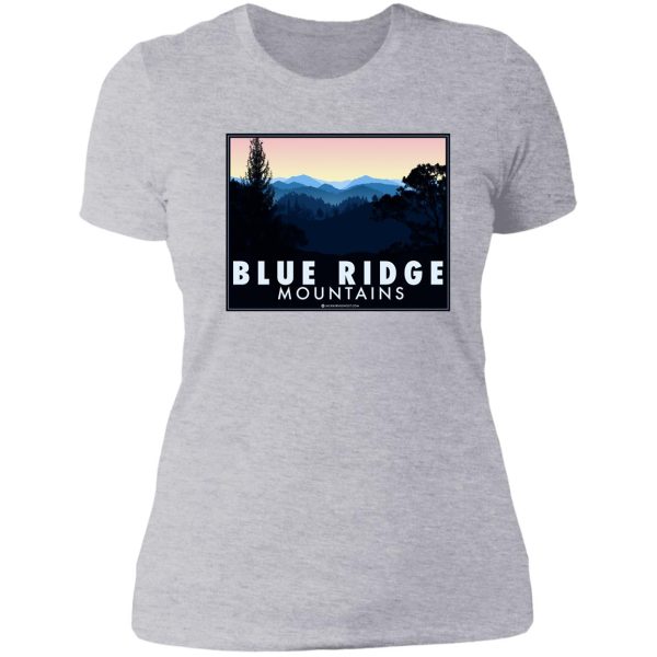 blue ridge mountains - virginia - north carolina lady t-shirt