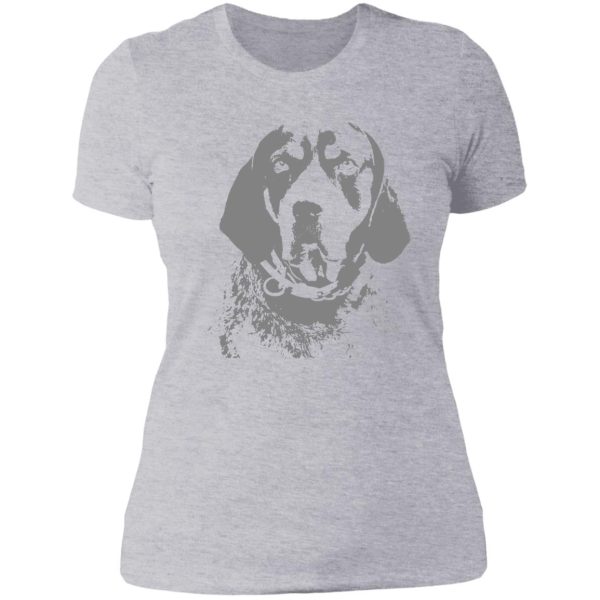 bluetick coonhound lady t-shirt