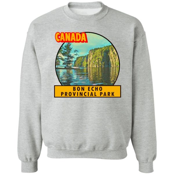 bon echo provincial park vintage travel decal sweatshirt