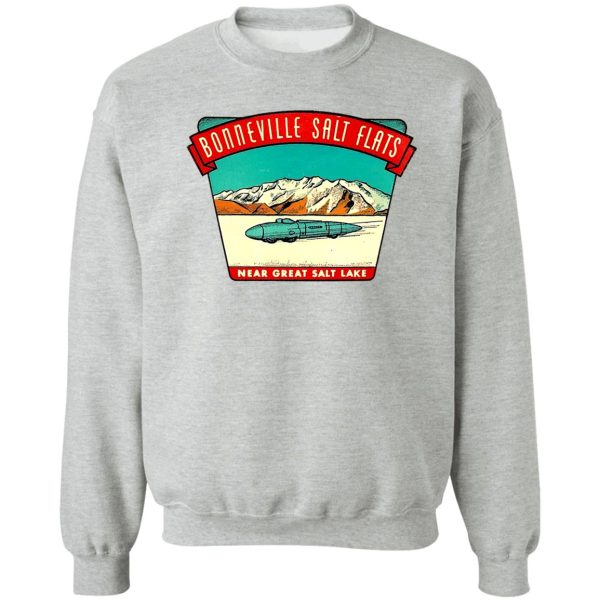 bonneville salt flats utah vintage travel decal sweatshirt
