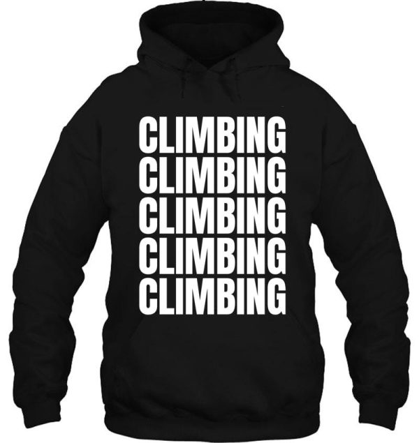 boulder climbing hoodie