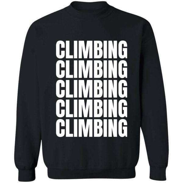 boulder climbing sweatshirt