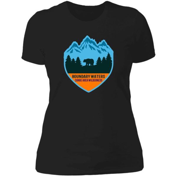 boundary waters canoe area wilderness lady t-shirt