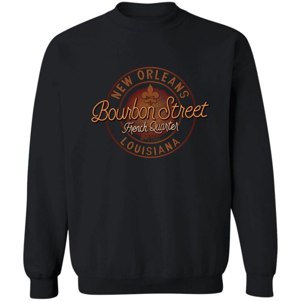 bourbon street french quarter new orleans souvenir gift sweatshirt