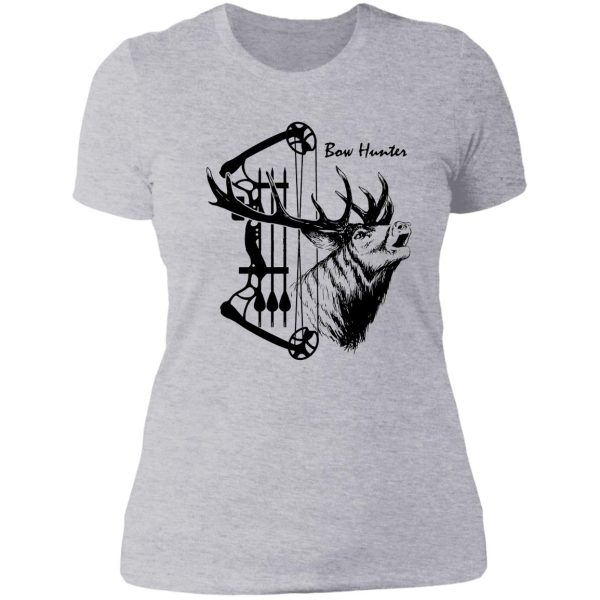 bow hunter lady t-shirt