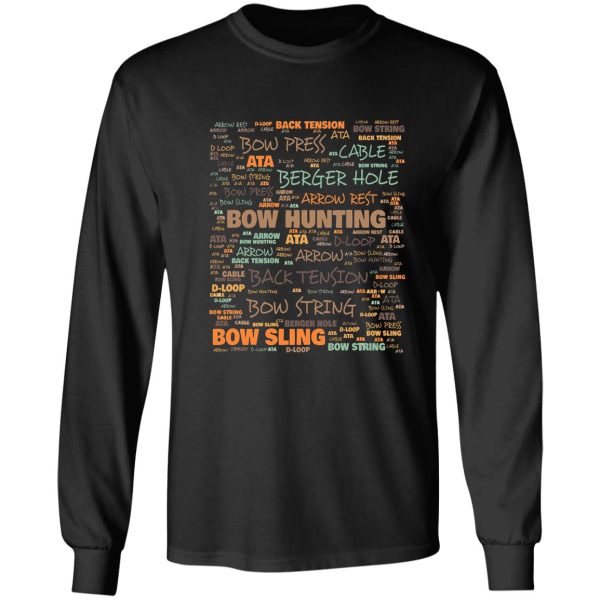 bow hunting terminology - commonly used books terms long sleeve