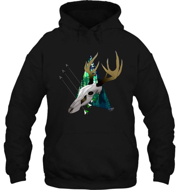 bow hunting wdeer skull hoodie