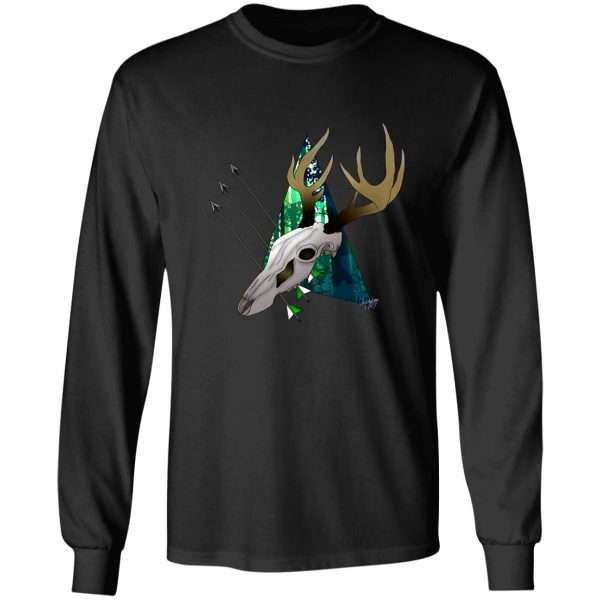 bow hunting wdeer skull long sleeve