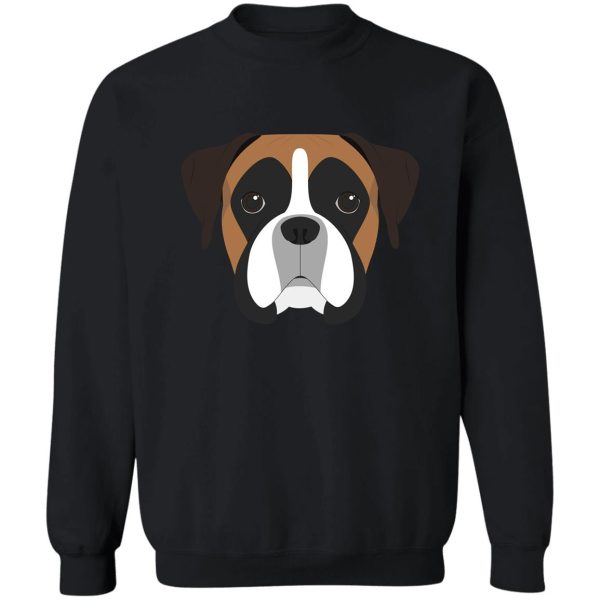 boxer dog portrait illustration sweatshirt