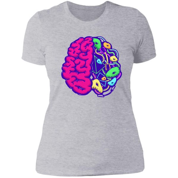 brain of climbing rock climbing lady t-shirt