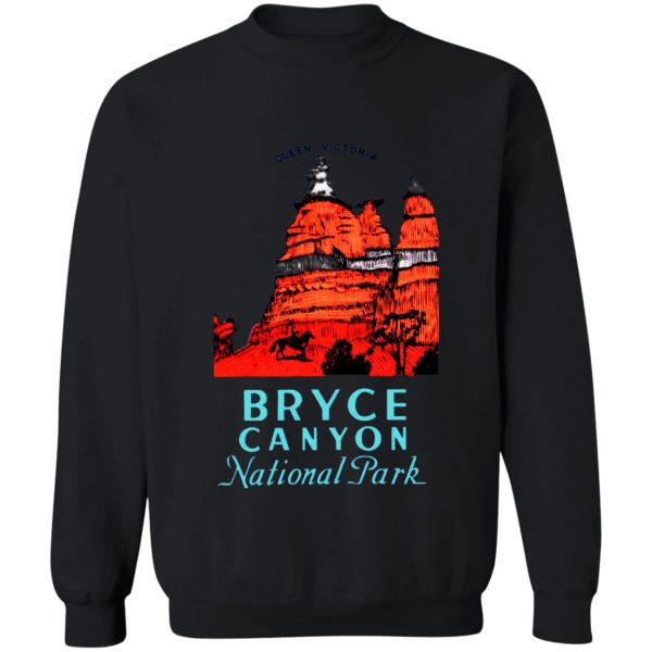 bryce canyon national park utah vintage travel decal sweatshirt