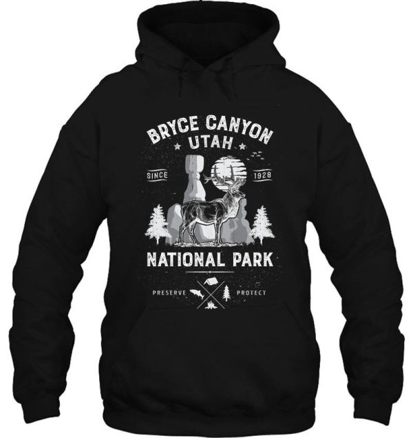 bryce canyon national park vintage utah deer elk t shirt hoodie