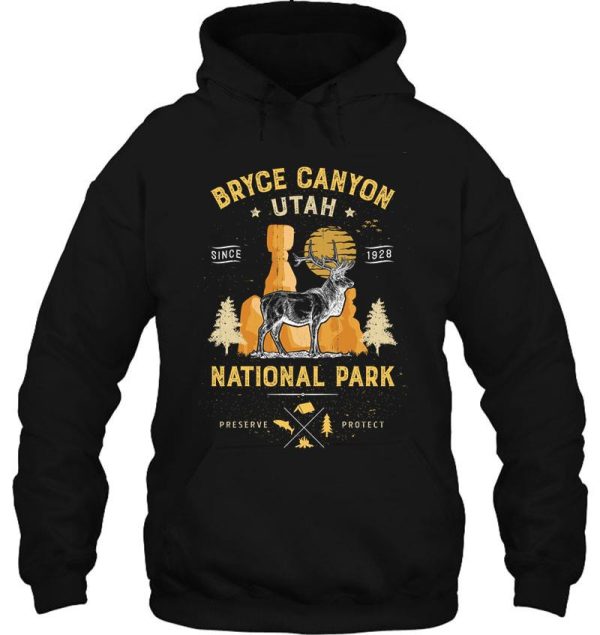 bryce canyon national park vintage utah deer elk t shirt hoodie