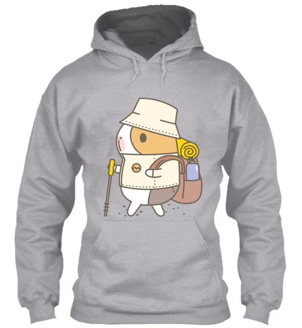 bubu the guinea pig hiking hoodie