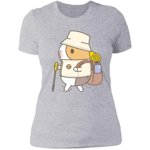 bubu the guinea pig hiking lady t-shirt