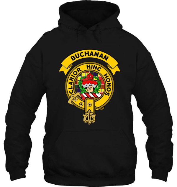 buchanan clan badge tartan hoodie