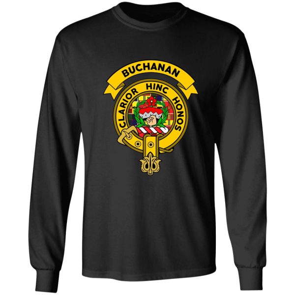 buchanan clan badge tartan long sleeve