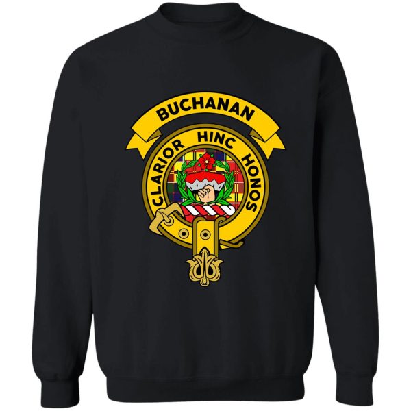 buchanan clan badge tartan sweatshirt