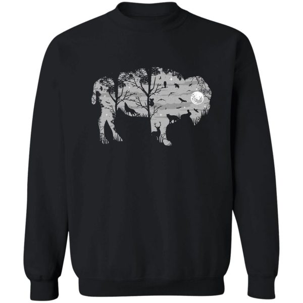 buffalo bison nature wilderness sweatshirt