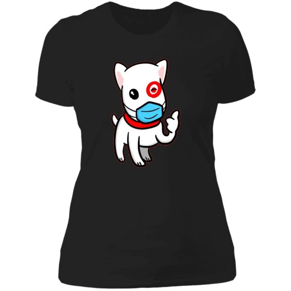 bullseye dog lady t-shirt