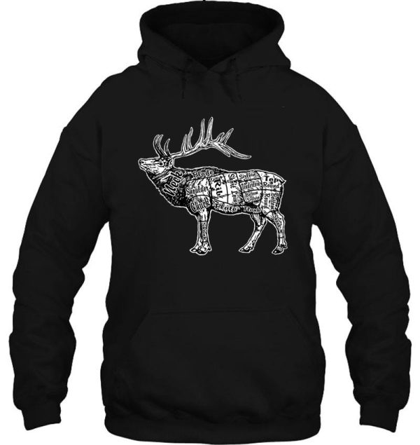 butcher chart elk hoodie