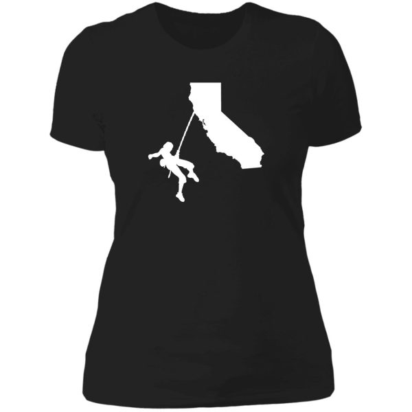 california climbing design usa nice gift trip memories for friends and family lady t-shirt