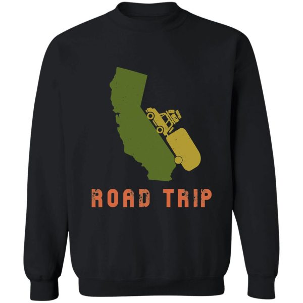 california road trip sweatshirt