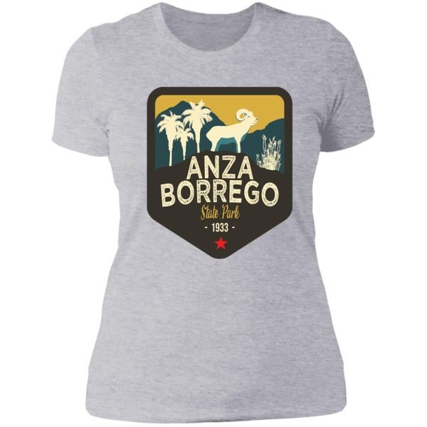 california treasures badge #2 of 10 - anza borrego state park lady t-shirt