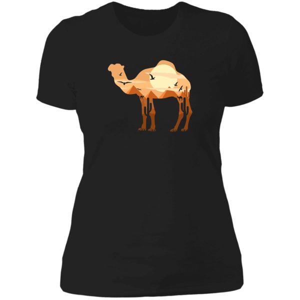 camel desert wilderness lady t-shirt