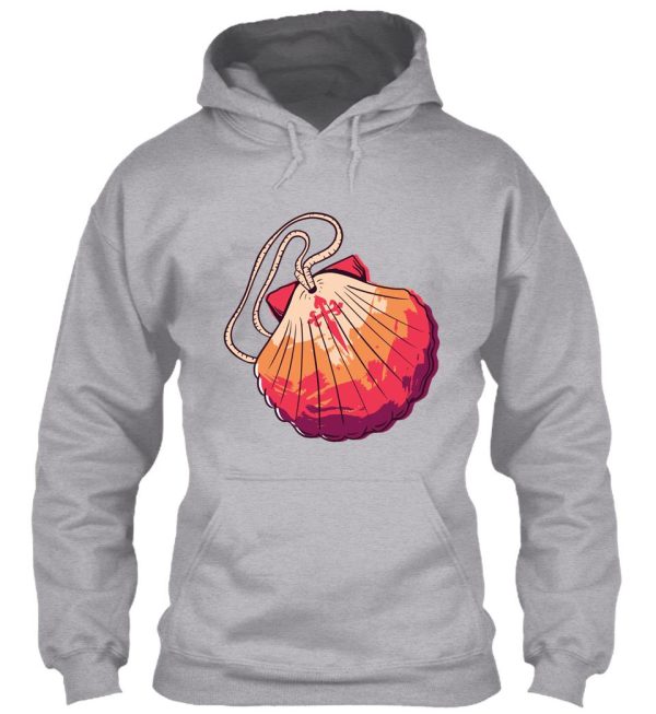 camino de santiago scallop hoodie