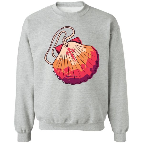 camino de santiago scallop sweatshirt