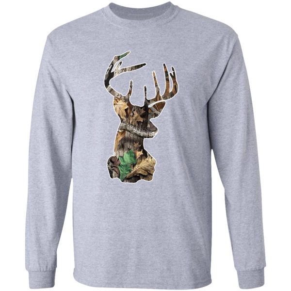 camo deer head long sleeve