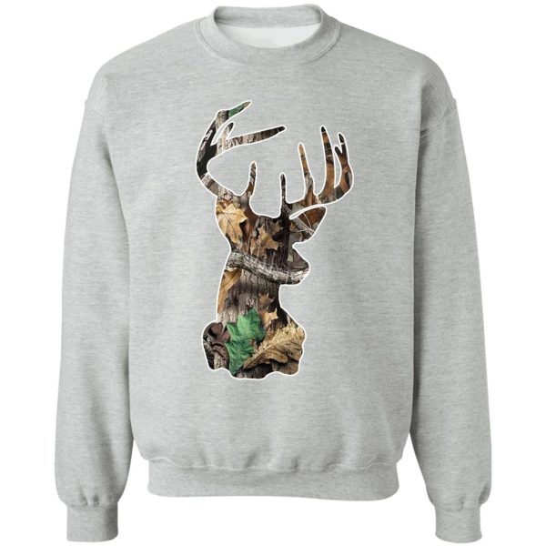 camo deer head sweatshirt