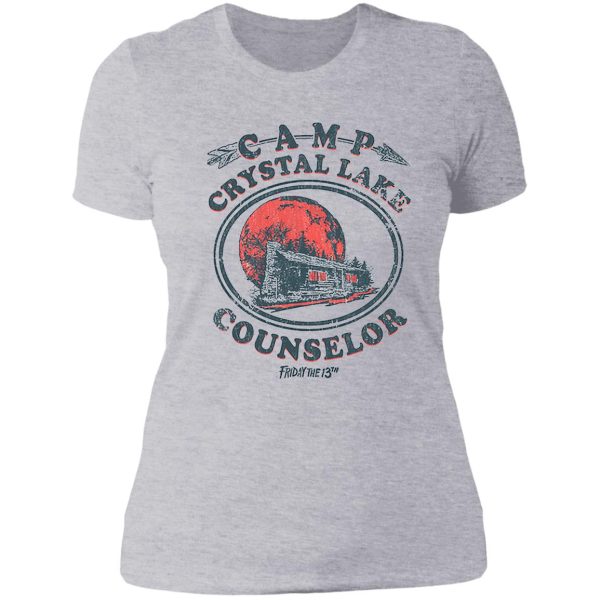 camp crystal lake counselor friday the 13th lady t-shirt