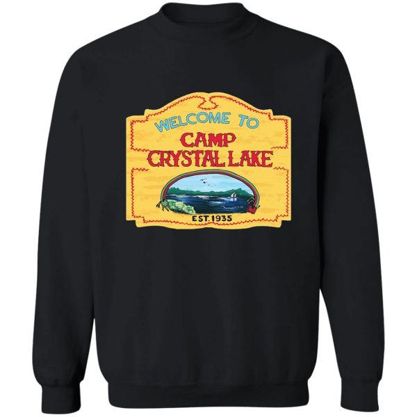 camp crystal lake funny horror movie fan humor joke sweatshirt
