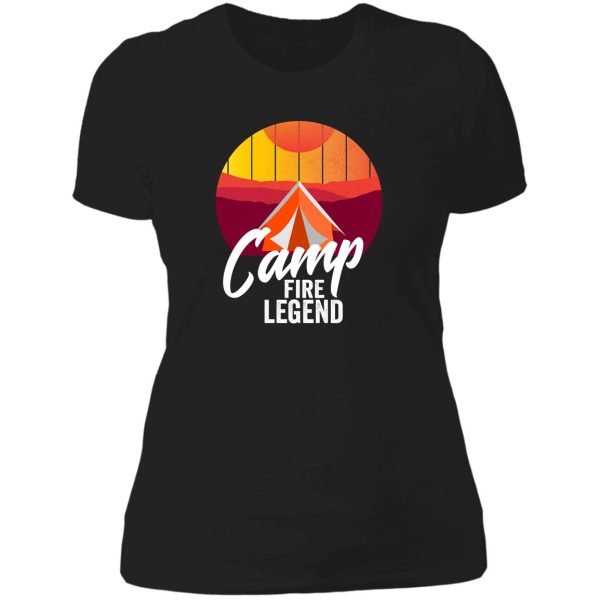 camp fire legend-summer. lady t-shirt