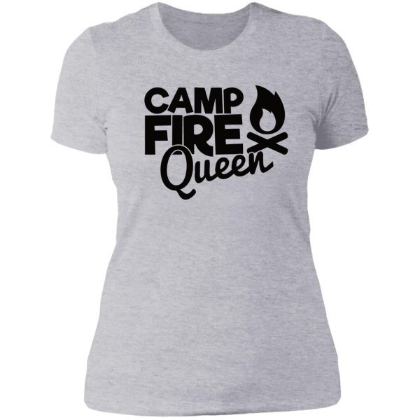 camp fire queen - funny camping quotes lady t-shirt