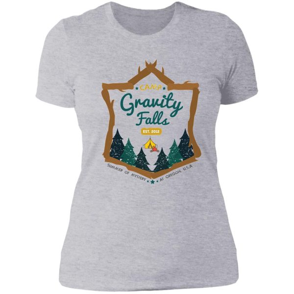 camp gravity falls (worn look) lady t-shirt