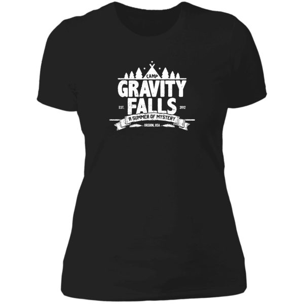 camp gravity falls (worn look) lady t-shirt
