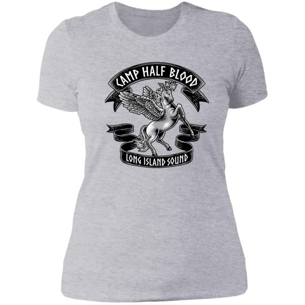 camp half blood - t shirt son of poseidon for kids orange lady t-shirt