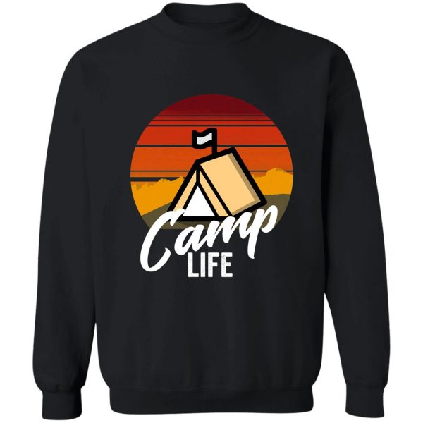 camp life-summer. sweatshirt