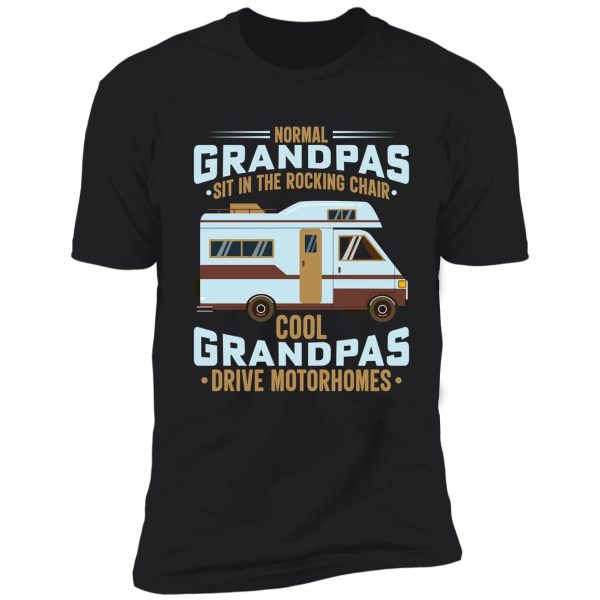 camper camping normal grandpas set in rocking chairs shirt