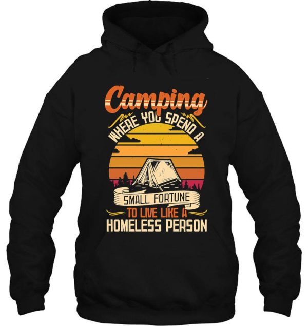 camper gift tent hoodie