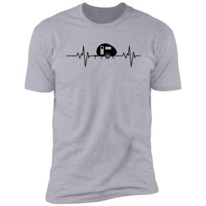 camper heartbeat design shirt