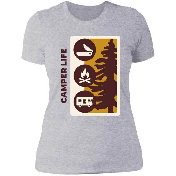 camper life lady t-shirt