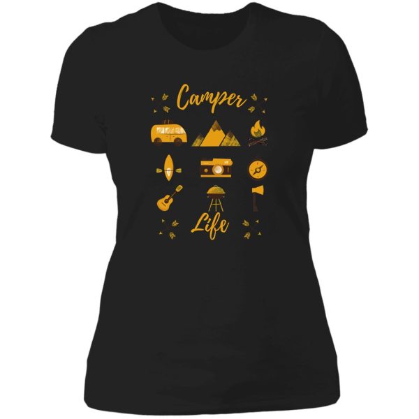 camper life lady t-shirt