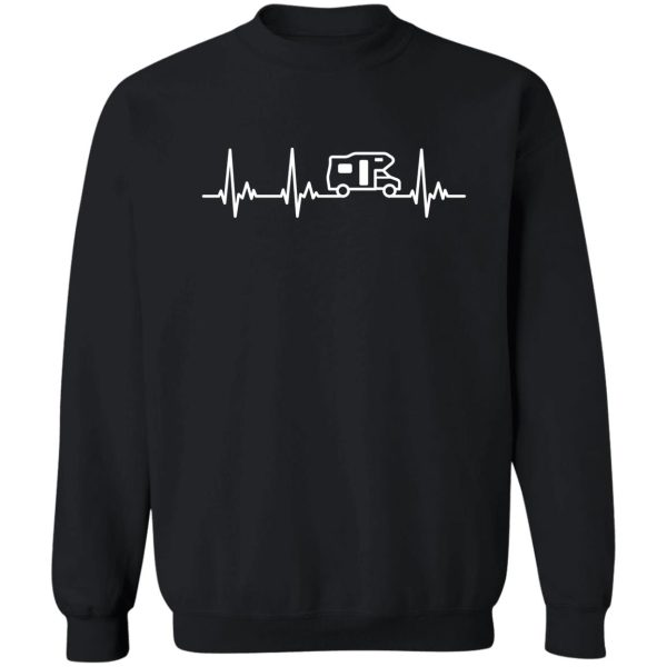 camper my heart beats for camping sweatshirt